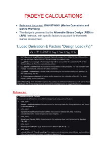 Padeye Calculations Marine Operations DNV Guide