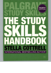 The Study Skills Handbook 4th Edition by Stella Cottrell