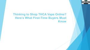 THCA Vape Buying Guide for Beginners