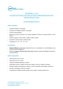 Programa Audioperceptiva Ingreso UNA