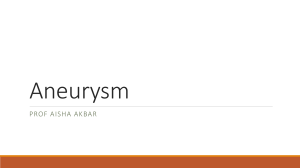 Aneurysm: Types, Pathology, and Clinical Management