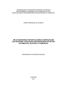 An&aacute;lise de Conformidade NR-10 na Ind&uacute;stria