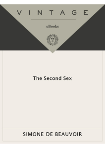 Simone de Beauvoir: The Second Sex Analysis