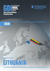 Lithuania Defence Integrity Index 2020