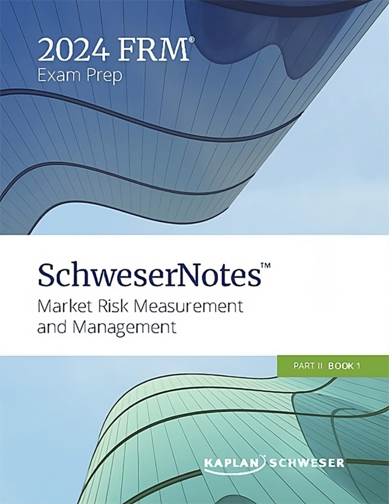 2024 FRM Part II SchweserNotes Market Risk
