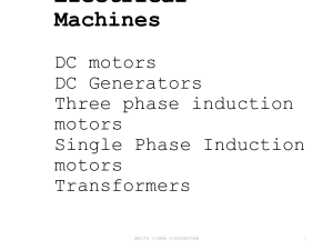 Guide to Electrical Machines: Motors & Transformers