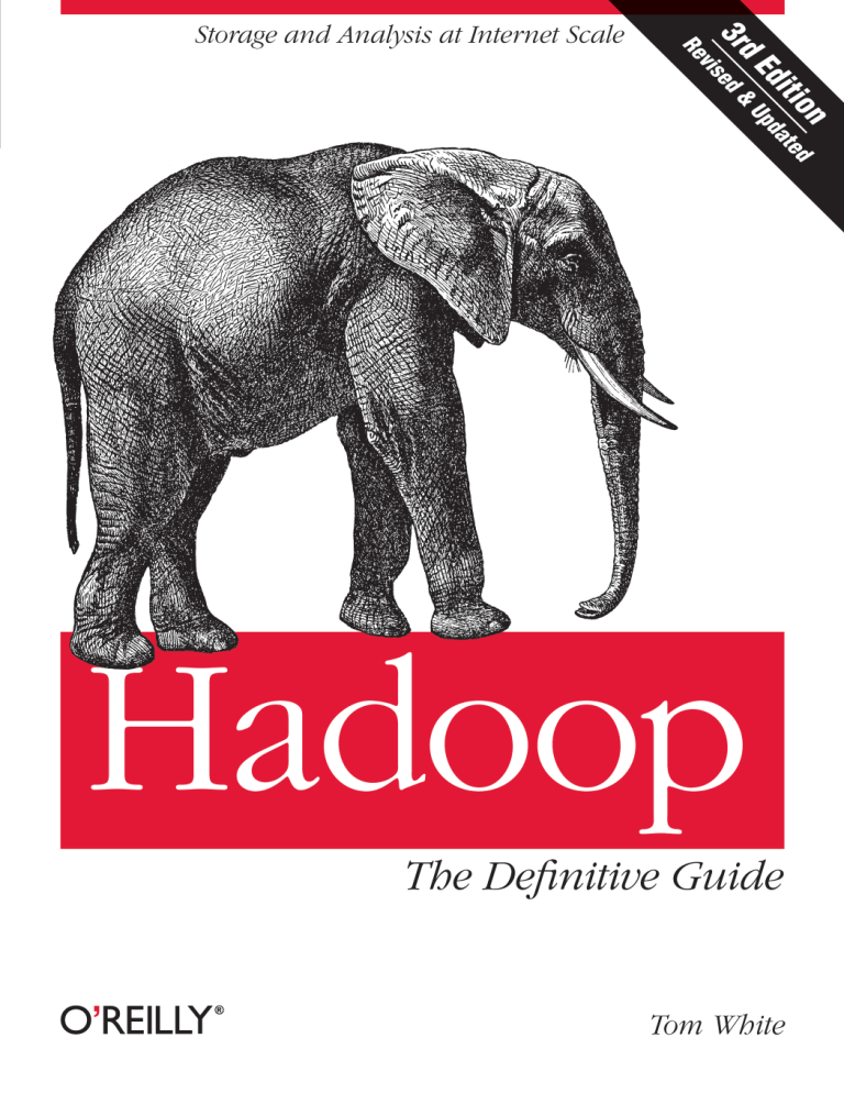 Hadoop: The Definitive Guide, 3rd Ed.