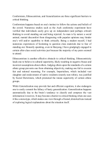 Barriers to Critical Thinking: An Essay