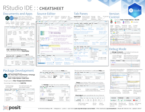 RStudio IDE Cheatsheet: Essential Reference for Data Science