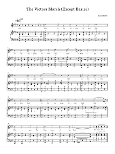 The Victors March Sheet Music (Easier Version)