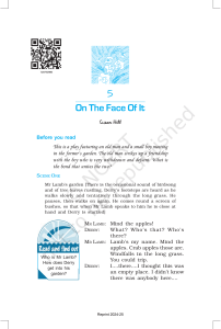 On The Face Of It Play by Susan Hill