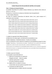 Caso de Estudio Control Calidad V&aacute;lvulas