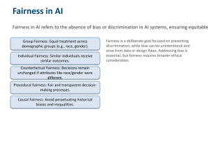 Fairness in AI: Concepts and Bias Mitigation
