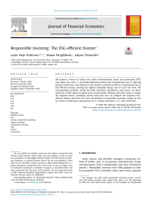 ESG-Efficient Frontier in Finance