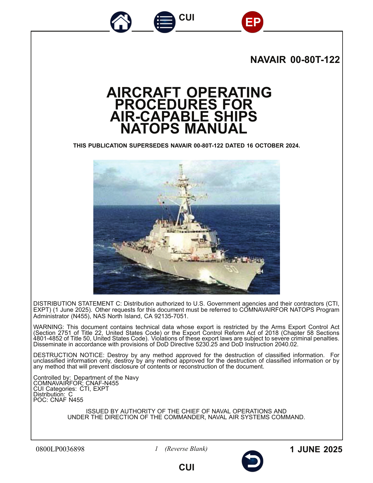 NATOPS Air-Capable Ships Manual (NAVAIR 00-80T-122)
