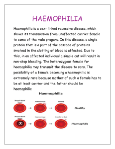 Haemophilia: Genetics and Inheritance