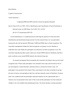 ERP Study of Facial Recognition and Deception