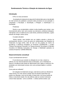 Sombreamento T&eacute;rmico e Pain&eacute;is Flutuantes em ETAs