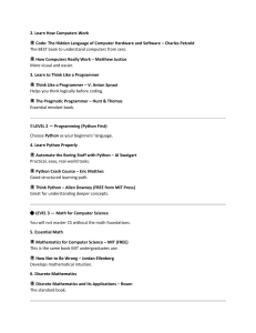 Computer Science Self-Study Guide & Roadmap