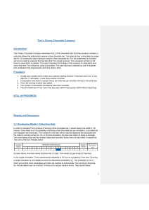 Probability Simulation Student Report