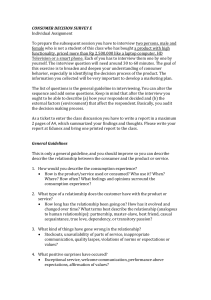 Consumer Decision Survey Assignment