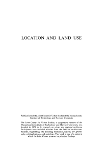 Location and Land Use Theory
