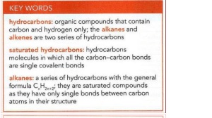Intro to Organic Chemistry: Alkanes and Alkenes