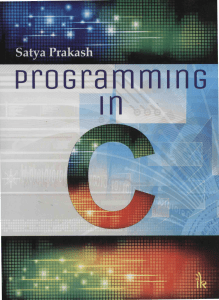 Programming In C Textbook