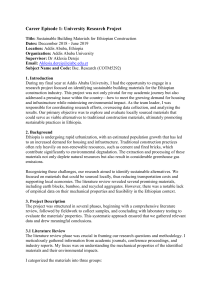 Sustainable Building Materials Research Project