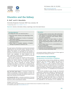 Diuretics and the Kidney: Physiology and Pharmacology