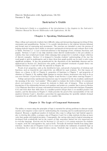 Discrete Mathematics Instructor Guide | 5th Edition