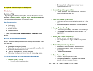 Project Integration Management: A PMBOK Chapter 6 Guide