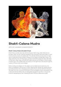 Shakti-Calana Mudra: Advanced Hatha Yoga Guide