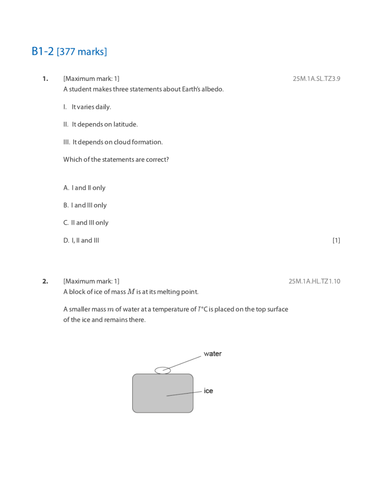 IB Physics HL & SL Exam Practice Questions