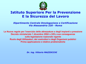 D.M. 329/04: Regole per Attrezzature a Pressione ISPESL