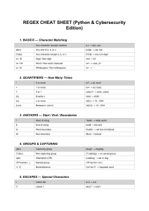 Ściąga z Regex dla Python i Cyberbezpieczeństwa