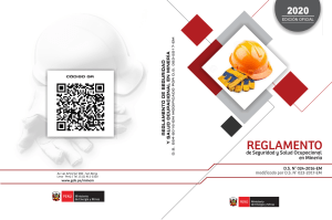Reglamento Seguridad Minera Per&uacute; DS 024-2016-EM