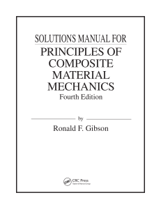 Composite Material Mechanics 4th Ed Solutions Manual