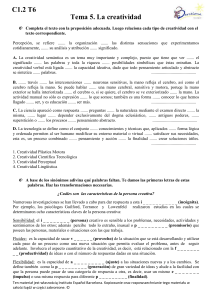Ficha de Ejercicios sobre la Creatividad | Psicolog&iacute;a