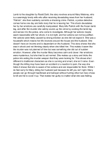Lamb to the Slaughter: Character Analysis of Mary Maloney