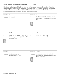 Calculus Circuit Training Review Worksheet