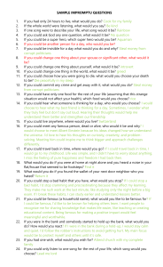 Sample Impromptu Questions for Public Speaking Practice