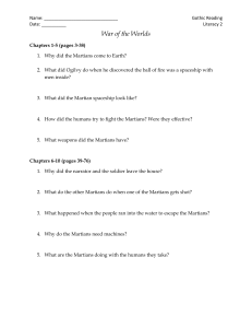 War of the Worlds Reading Comprehension Worksheet