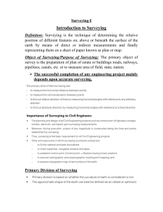 Surveying-I Fundamentals & Methods Guide