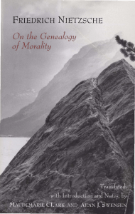 Nietzsche Genealogy of Morality Philosophy Ethics