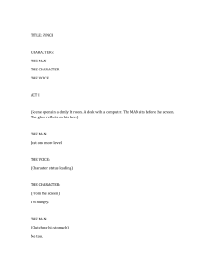 SYNCH: A Short Play Script on Virtual Reality and Addiction