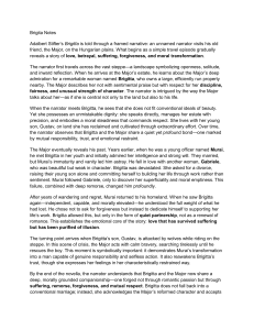 Literary Analysis of Stifter's Brigitta