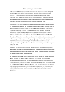 Erythropoietin (EPO): Production and Clinical Use