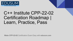 C++ Institute CPP-22-02 Certification Explained | Study Plan + Questions