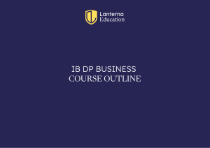 IB Business Management Course Outline & Syllabus 2023